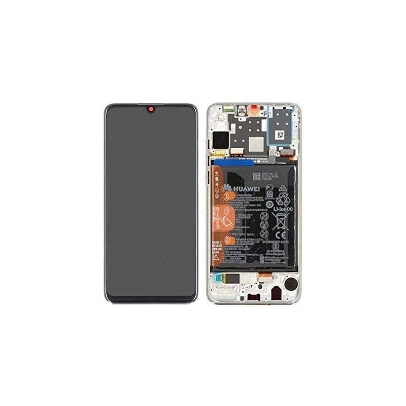 Huawei P30 Lite (MAR-LX1A) LCD+Touch+Front Cover (Pearl White) & Battery