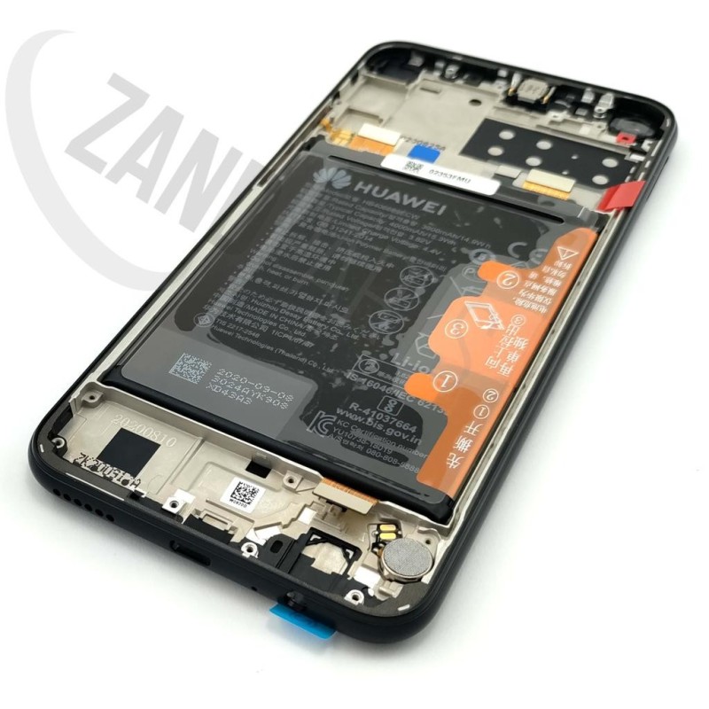 Huawei P40 Lite E LCD+Touch+Front cover (Black) & Battery