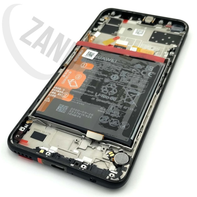 Huawei P40 Lite 5G (CND) LCD+Touch+Front cover (Black) & Battery