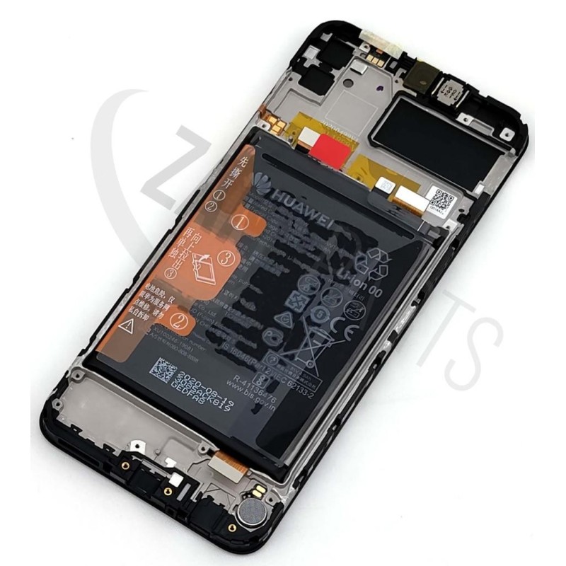 Huawei Y6p (Merida-L49) LCD+Touch+Front cover (Black) & Battery