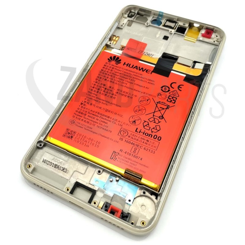 Huawei Honor 8 Lite (Prague-HN) LCD+Touch+Frame Gold & Battery