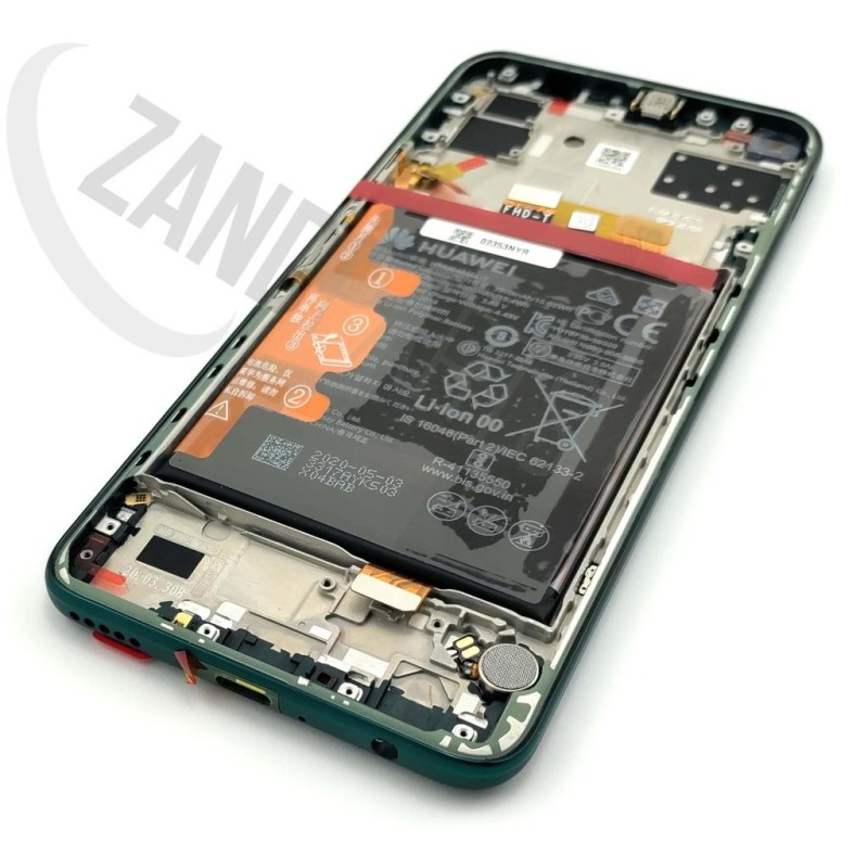 Huawei P40 Lite 5G (CND) LCD+Touch+Front cover (Green) & Battery