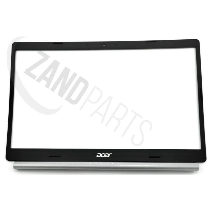 Acer A515 LCD Bezel (Black), with Hinge Cap (Silver)