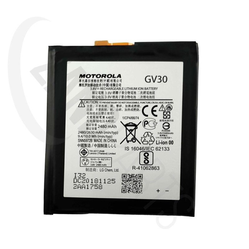Motorola ASSY,BAT,LI POLY,GV30,LG CHEM 2760MAH 2.6AMP