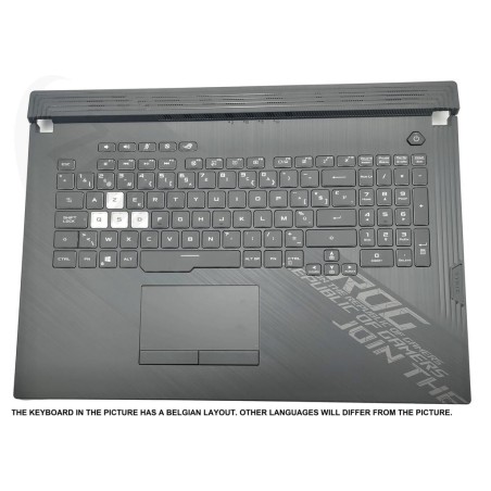 Asus G712LWS-1C Keyboard (GREEK) Module (BACKLIGHT, RGB 4-ZONE) (WITH TOUCHPAD) X70