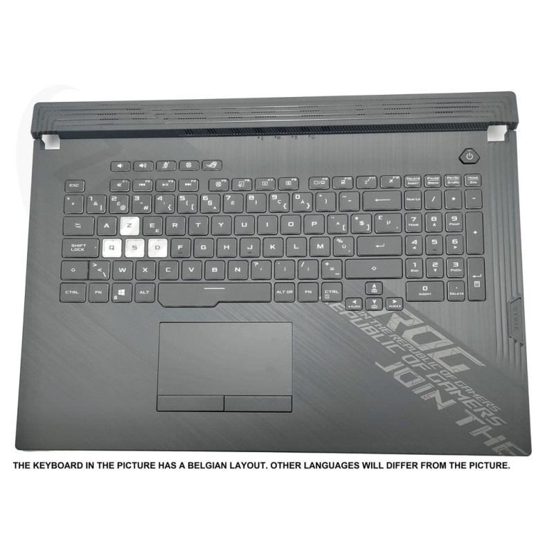 Asus G712LWS-1C Keyboard (LATIN AMERICAN) Module (BACKLIGHT, RGB 4-ZONE) (WITH TOUCHPAD) X70