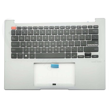 Asus K3402ZA-2G Keyboard (FRENCH) ModuleAS ODM (BACKLIGHT) (WITH FP BUTTON) (SILVER)