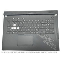 Asus G712LWS-1C Keyboard (FRENCH) Module (BACKLIGHT, RGB 4-ZONE) (WITH TOUCHPAD) X70