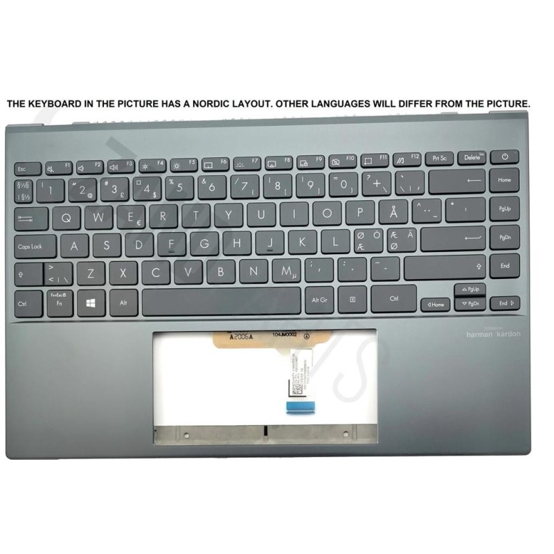 Asus UX325EA-2G Keyboard (WESTERN BALKAN) ModuleAS ODM (BACKLIGHT)