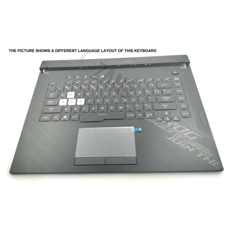 Asus G512LWS-1C Keyboard (CANADIAN BILINGUAL) Module (BACKLIGHT, RGB 4-ZONE) X70 LIGHTING TP