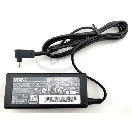 Acer AC Adapter 65W 19V (1.1x3.0x7.7) (Black)