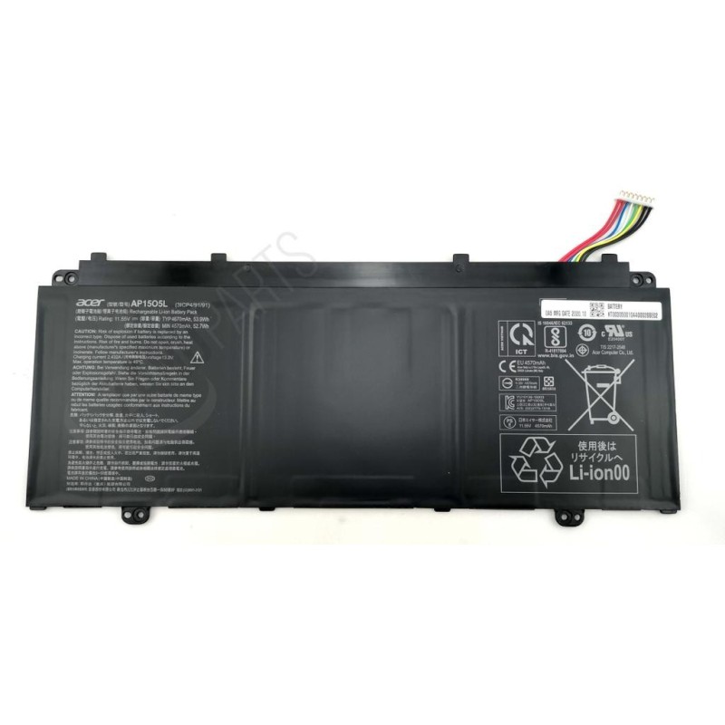 Acer SF514-51S5-371T Battery (Poly 4670mAh Main)