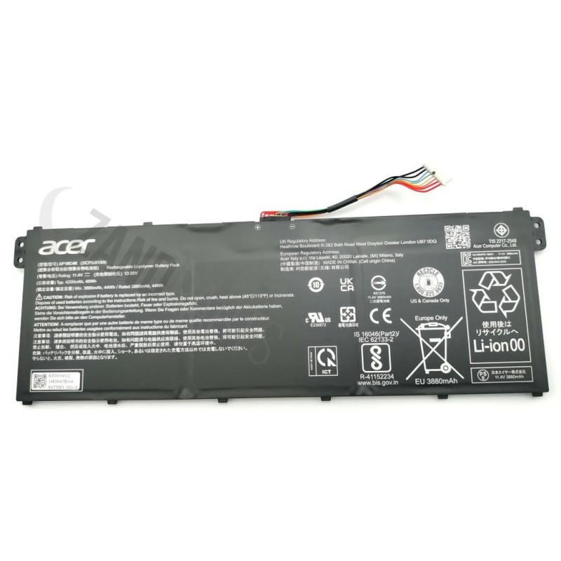 Acer Battery 3S1P 3-Cell 4343mAh