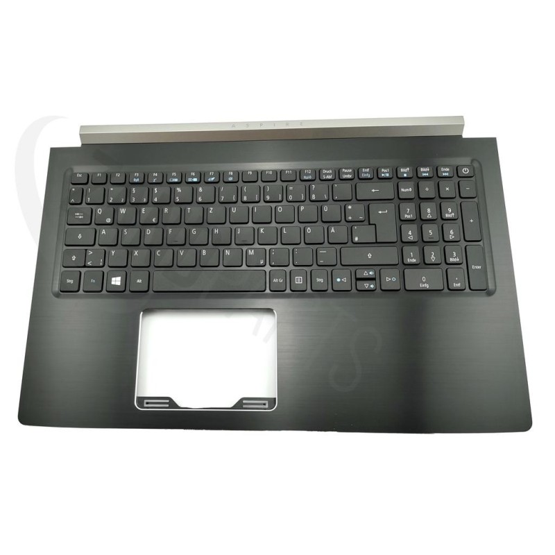 Acer A515-51(G) Keyboard (GERMAN) W8 & Upper Cover (BLACK)
