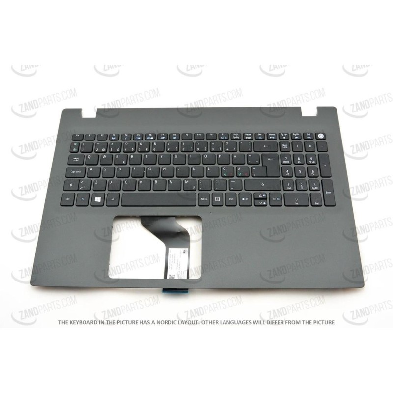Acer Cover Upper WKeyboard Uk-English Gray
