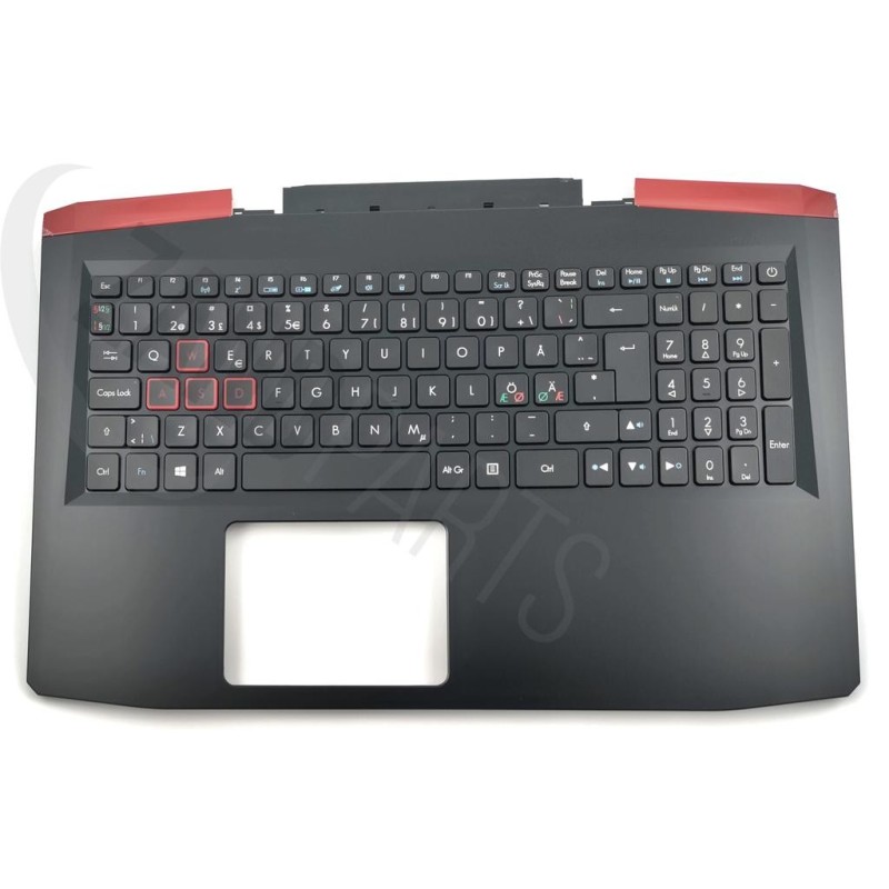 Acer VX5-591G Keyboard (NORDIC) (BACKLIGHT) & Upper Cover (BLACK)