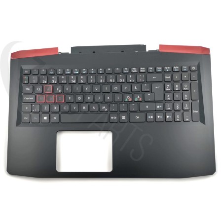 Acer VX5-591G Keyboard (NORDIC) (BACKLIGHT) & Upper Cover (BLACK)