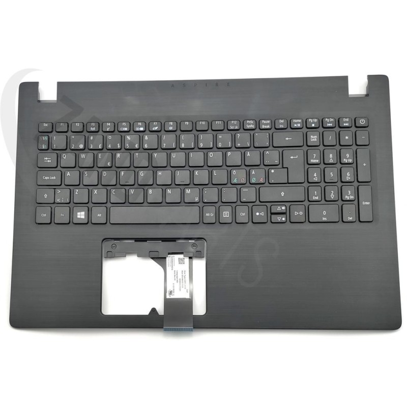 Acer A315 Keyboard (NORDIC) & Upper Cover (BLACK)