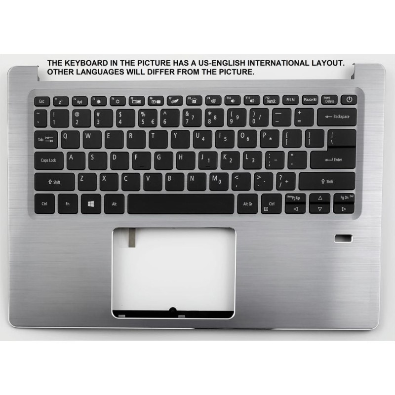 Acer SF314-41 Keyboard (UK-ENGLISH) & Upper Cover (SILVER) (BL)