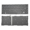 Acer TMP648-MTMP648-G2-M Keyboard (US-ENGLISH INTERNATIONAL) (BACKLIGHT) & Upper Cover (BLACK)
