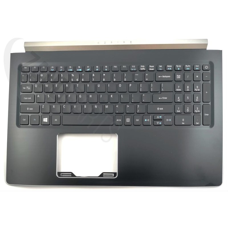 Acer A715-71G Keyboard (US-ENGLISH INTERNATIONAL) & Upper Cover (BLACK)