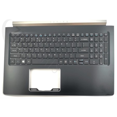 Acer A715-71G Keyboard (US-ENGLISH INTERNATIONAL) & Upper Cover (BLACK)