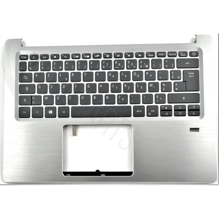 Acer Keyboard (FRENCH) BL & Upper Cover (SILVER)