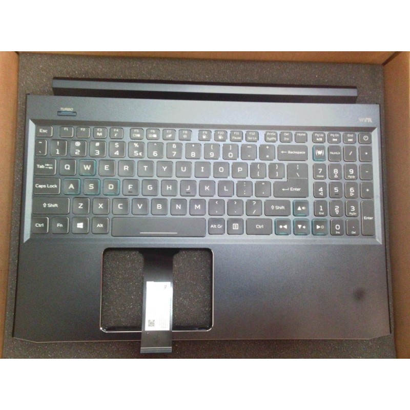 Acer Keyboard wUpper Cover Black (US-English International) BL