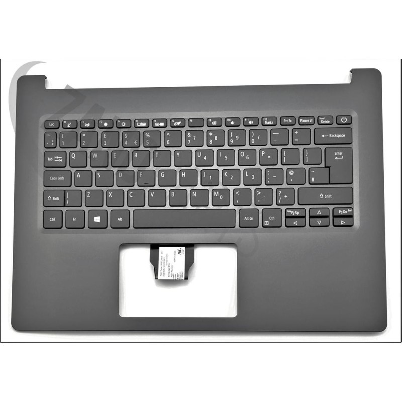 Acer A514-52 Keyboard (UK-ENGLISH) & Upper Cover (Black)
