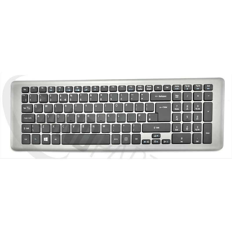 Acer TMP273-M(G) Keyboard (UK-ENGLISH) 104K (SILVER FRAME)