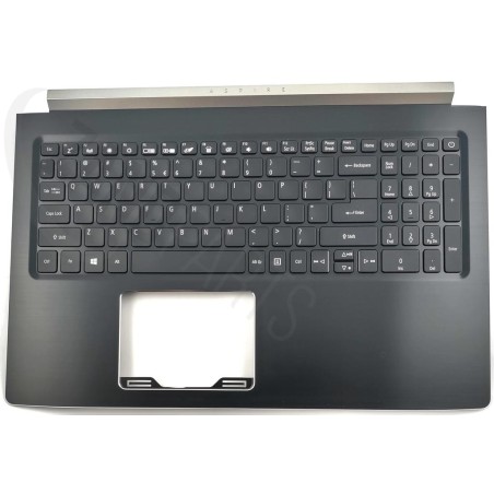 Acer A715-72G (US-ENGLISH INTERNATIONAL) BL & Upper Cover (BLACK)