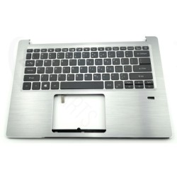 Acer Keyboard (US-ENGLISH INTERNATIONAL) BL & Upper Cover (SILVER)