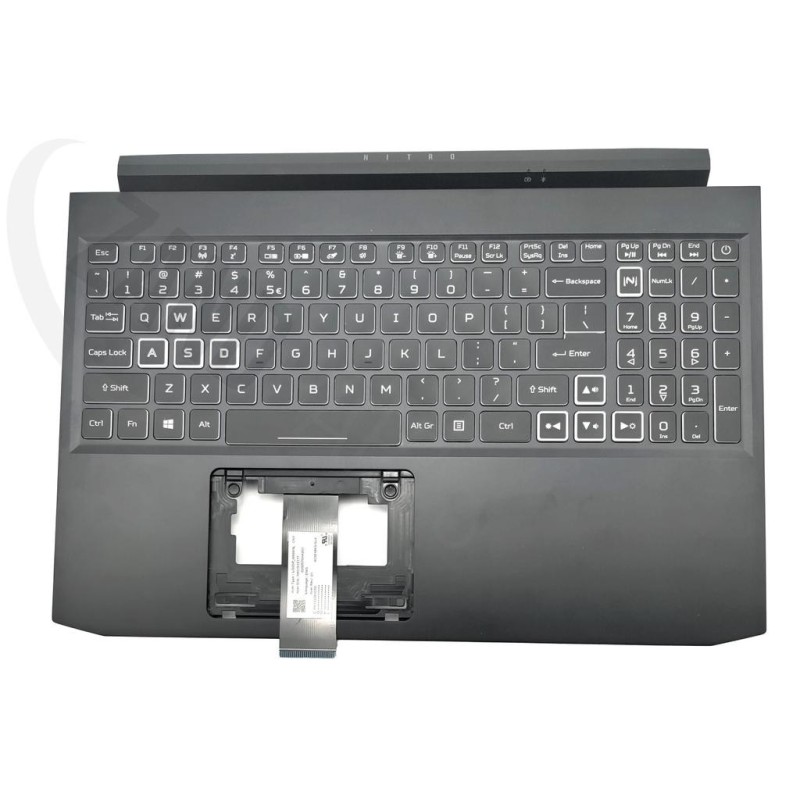 Acer AN715-52 Keyboard (US-ENGLISH INTERNATIONAL) & Upper Cover (BLACK)