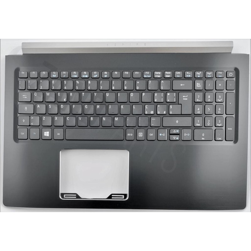 Acer A515-41GA515-51(G) Keyboard (ITALIAN) W8 & Upper Cover (BLACK)