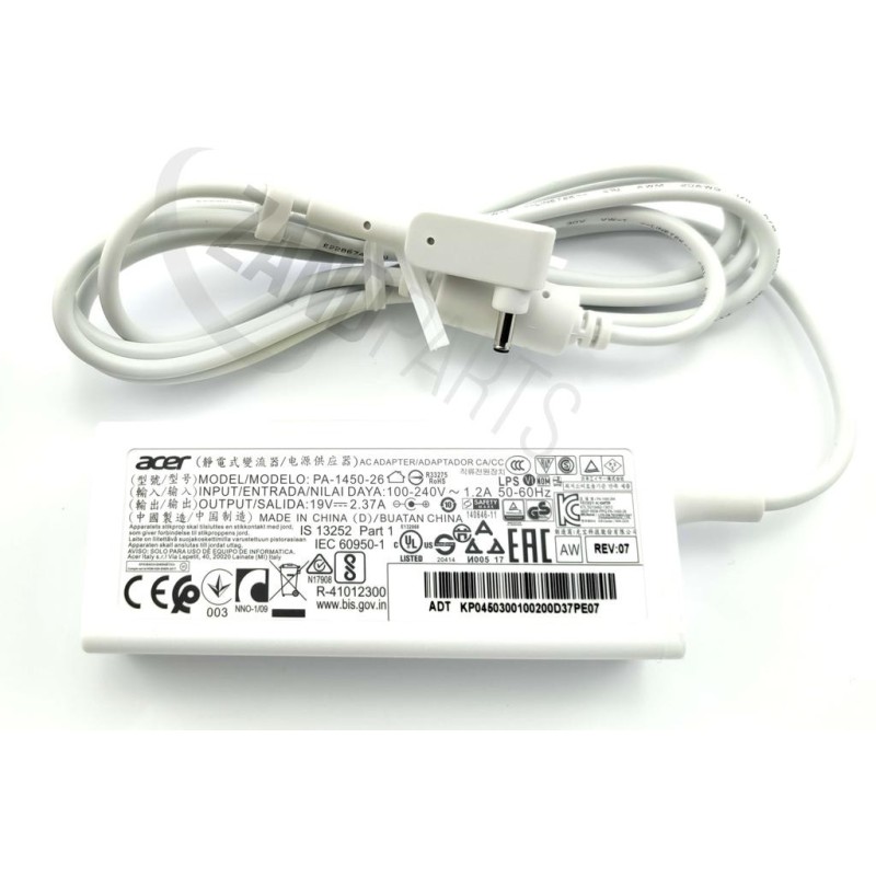 Acer AC Adaptor 45W 19V (White)