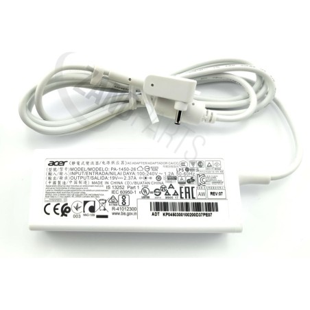 Acer AC Adaptor 45W 19V White
