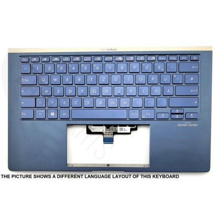 Asus UX434FL-3B Keyboard (HUNGARIAN) ModuleAS (BACKLIGHT)