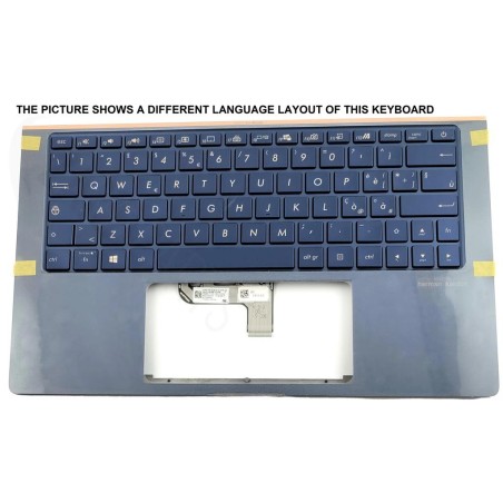 Asus UX334FL-3B Keyboard (SWISS-FRENCH) ModuleAS (BACKLIGHT)