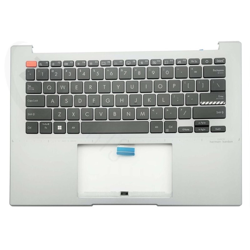 Asus K3402ZA-2G Keyboard (GERMAN) ModuleAS ODM (BACKLIGHT) (WITH FP BUTTON) (SILVER)