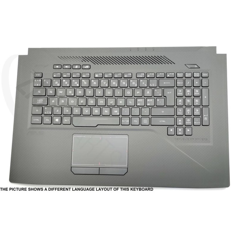 Asus GL703GS-1A Keyboard (ARABIC) ModuleAS (BACKLIGHT, RGB 4-ZONE) (with TP)