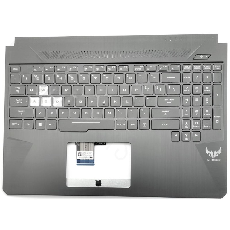 Asus FX505DY-1A Keyboard (US-ENGLISH INTERNATIONAL) ModuleAS (with MYLAR) 2FIN (BACKLIGHT, RGB)