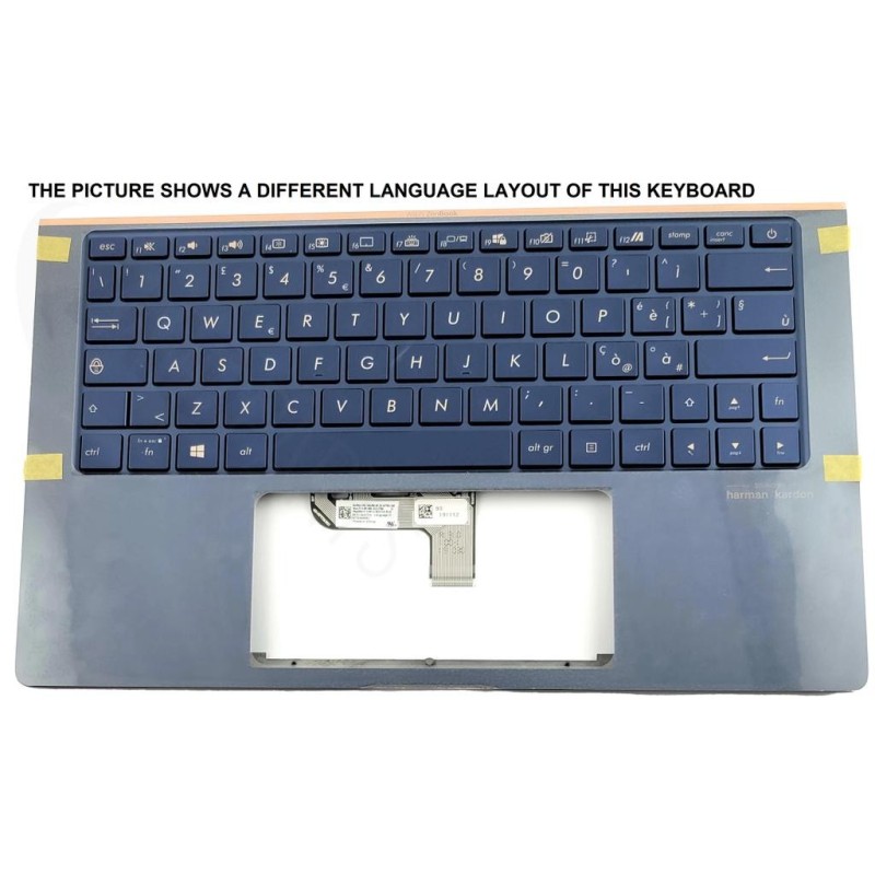 Asus UX334FL-3B Keyboard (NORDIC) ModuleAS (BACKLIGHT)