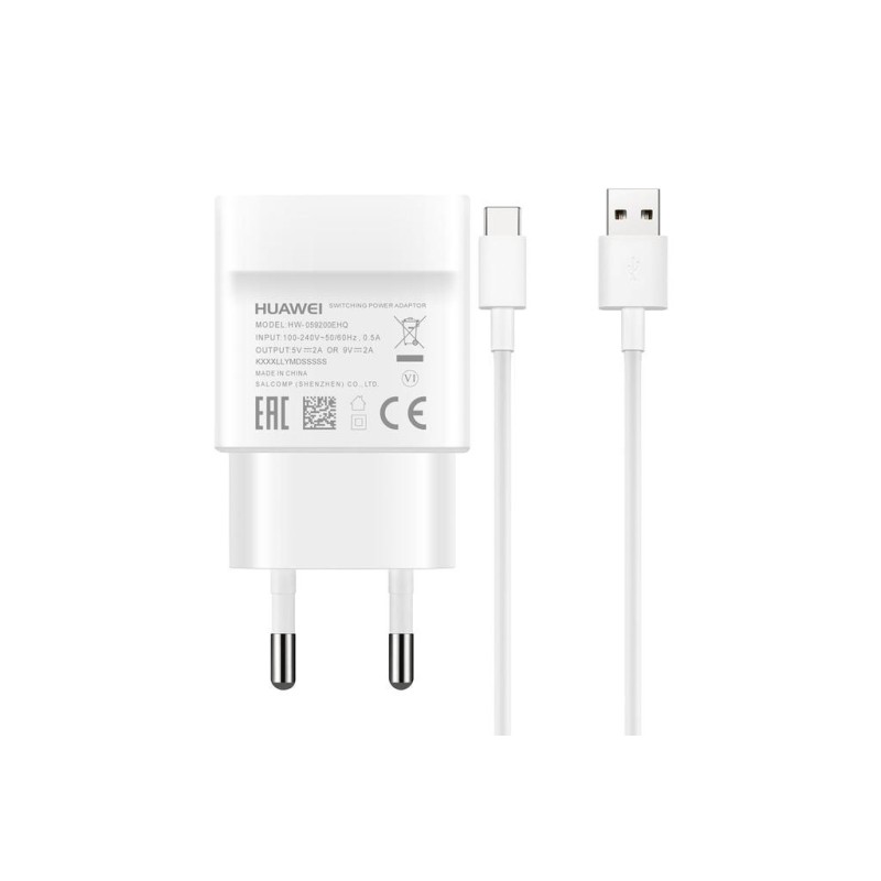 Huawei Fast Chager 18W + Type C Cable 1.0m White AP32 (HW-059200EHQ)